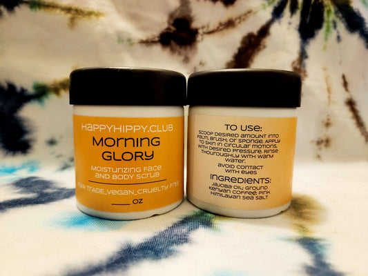 Morning Glory: Moisturizing face and body scrub